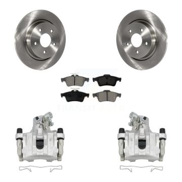 Rear Disc Brake Caliper Rotors And Semi-Metallic Pads Kit For Volvo S40 C30 V50 C70 KC8-100631S