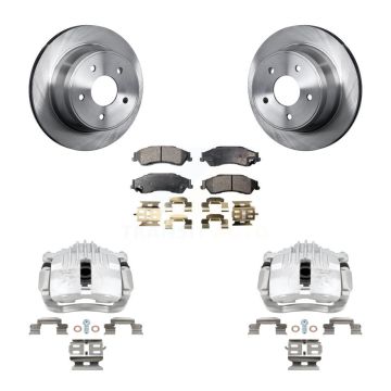 Rear Disc Brake Caliper Rotors And Semi-Metallic Pads Kit For Chevrolet S10 KC8-100634P