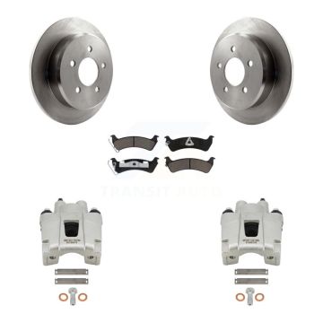 Rear Disc Brake Caliper Rotors And Ceramic Pads Kit For 2001 Ford Explorer From 01 02 KC8-100636C