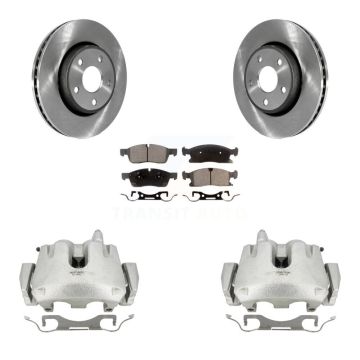 Front Disc Brake Caliper Rotor And Ceramic Pad Kit For Jeep Grand Cherokee Dodge Durango KC8-100637T