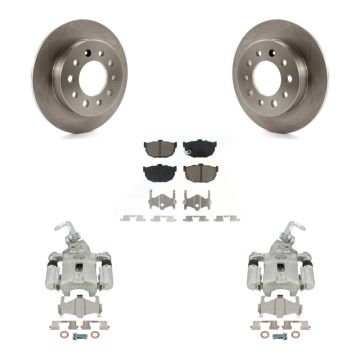 Rear Disc Brake Caliper Rotors And Ceramic Pads Kit For Hyundai Tiburon KC8-100638C