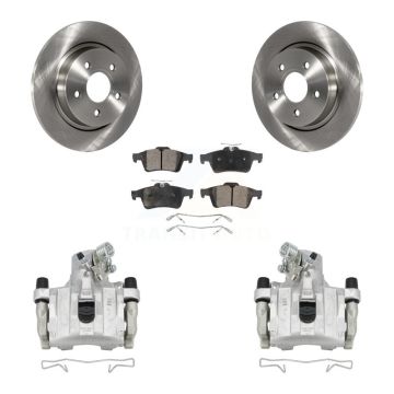 Rear Disc Brake Caliper Rotors And Semi-Metallic Pads Kit For Volvo S40 C30 V50 C70 KC8-100638P