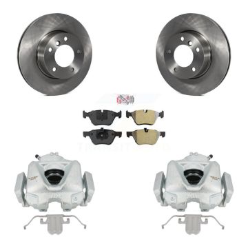 Front Disc Brake Caliper Rotors And Semi-Metallic Pads Kit For BMW 323i KC8-100640N