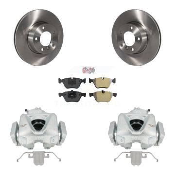 Front Disc Brake Caliper Rotors And Semi-Metallic Pads Kit For 2008 BMW 328xi To 08 07 KC8-100641N