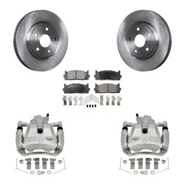 Front Brake Caliper Rotor And Ceramic Pad Kit For Toyota Camry Lexus ES350 Avalon ES300h KC8-100642T
