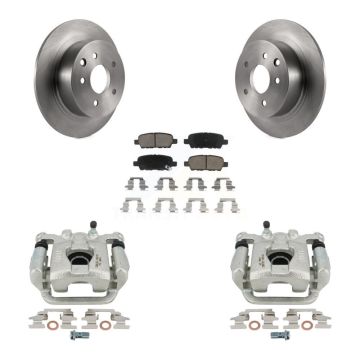 Rear Disc Brake Caliper Rotors And Ceramic Pads Kit For Nissan Altima Maxima KC8-100643C