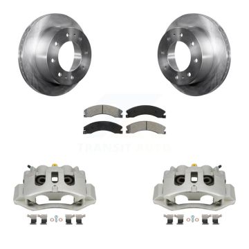 Rear Brake Caliper Rotor And Semi-Metallic Pad Kit For GMC Chevrolet Sierra 2500 HD 3500 KC8-100643S