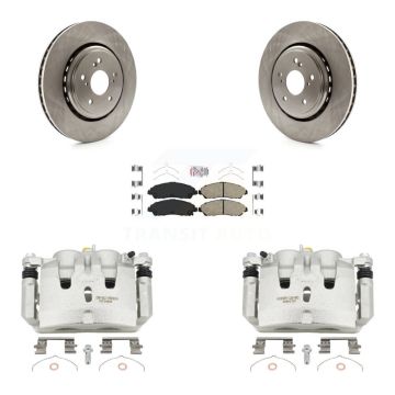 Front Disc Brake Caliper Rotors And Ceramic Pads Kit For 2014-2016 Acura MDX KC8-100644N