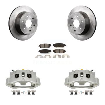 Rear Disc Brake Caliper Rotors And Semi-Metallic Pads Kit For Chevrolet Suburban HD KC8-100644S