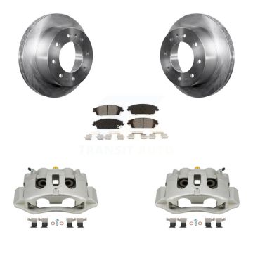Rear Brake Caliper Rotors Semi-Metallic Pad Kit For Chevrolet Suburban With 8 Lug Wheels KC8-100647S
