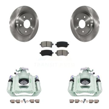 Rear Brake Caliper Rotor & Semi-Metallic Pad Kit For Dodge Grand Caravan Chrysler Town KC8-100648S