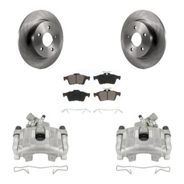 Rear Disc Brake Caliper Rotors And Ceramic Pads Kit For Ford Focus KC8-100649C
