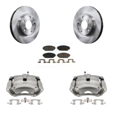 Front Disc Brake Caliper Rotors And Ceramic Pads Kit For Mazda 3 CX-3 Sport KC8-100649T