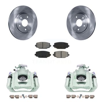 Rear Disc Brake Caliper Rotors And Semi-Metallic Pads Kit For Ram C/V KC8-100650S