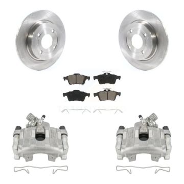 Rear Disc Brake Caliper Rotors And Ceramic Pads Kit For 2018-2022 Ford EcoSport AWD KC8-100651C