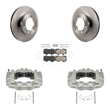 Front Disc Brake Caliper Rotors And Ceramic Pads Kit For Toyota Tacoma FJ Cruiser KC8-100651N