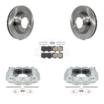 Front Disc Brake Caliper Rotors And Ceramic Pads Kit For Toyota 4Runner Lexus GX460 KC8-100653N