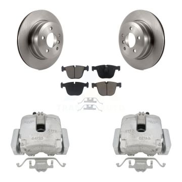 Rear Brake Caliper Rotors Ceramic Pad Kit For 2009 BMW X6 xDrive35i with 3.0L From 10 08 KC8-100654C