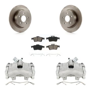 Rear Disc Brake Caliper Rotors And Ceramic Pads Kit For Ford Escape C-Max KC8-100655C