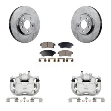 Front Disc Brake Caliper Rotors And Ceramic Pads Kit For 2012-2013 Buick Verano KC8-100659T