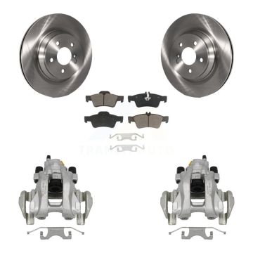 Rear Brake Caliper Rotors Ceramic Pad Kit For 2013 Mercedes-Benz S350 With Sport Package KC8-100661C