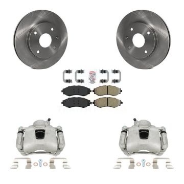 Front Brake Caliper Rotors Semi-Metallic Pad Kit For Chevrolet Optra Suzuki Forenza Reno KC8-100661N