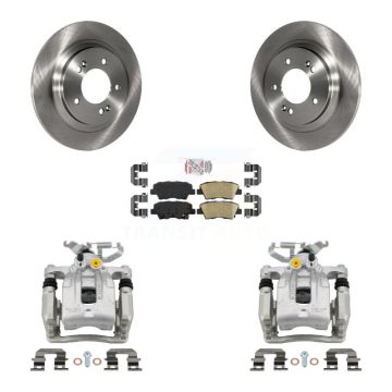 Rear Brake Caliper Rotor And Ceramic Pad Kit For Kia Niro With 284mm Diameter KC8-100665N