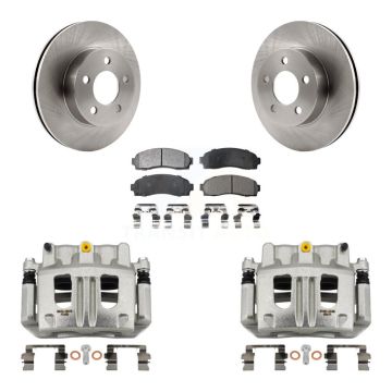 Front Disc Brake Caliper Rotors And Ceramic Pads Kit For Ford Ranger Mazda B4000 4WD KC8-100665T
