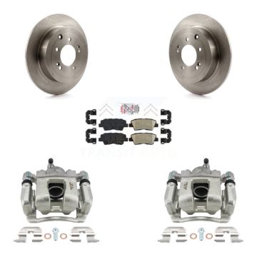 Rear Disc Brake Caliper Rotors And Ceramic Pads Kit For Hyundai Tucson Kia Sportage KC8-100667N