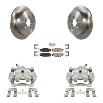 Rear Disc Brake Caliper Rotors And Ceramic Pads Kit For Subaru WRX KC8-100669N