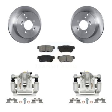 Rear Disc Brake Caliper Rotors And Semi-Metallic Pad Kit For Hyundai Tucson Kia Sportage KC8-100669S