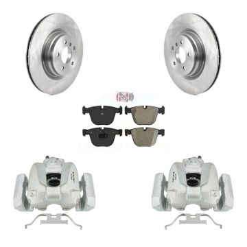 Rear Brake Caliper Rotors Semi-Metallic Pad Kit For BMW 750i xDrive 750Li 550i GT Alpina KC8-100671N