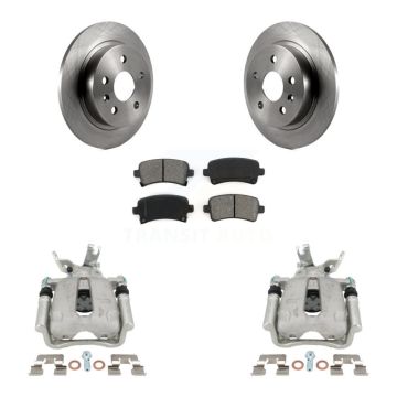 Rear Disc Brake Caliper Rotors And Semi-Metallic Pads Kit For Chevrolet Malibu Limited KC8-100672S