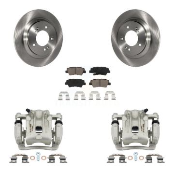 Rear Disc Brake Caliper Rotor Ceramic Pad Kit For Kia Optima With Electric Parking KC8-100675C