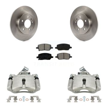 Rear Brake Caliper Rotors & Semi-Metallic Pad Kit For Pontiac Montana Chevrolet Uplander KC8-100677S