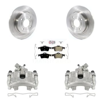 Rear Disc Brake Caliper Rotors And Semi-Metallic Pad Kit For 2018-2022 Ford EcoSport AWD KC8-100682N