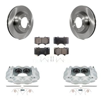 Front Disc Brake Caliper Rotors And Ceramic Pads Kit For Toyota 4Runner Lexus GX460 KC8-100683T
