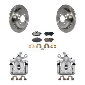 Rear Disc Brake Caliper Rotors And Semi-Metallic Pads Kit For Mini Cooper KC8-100687P