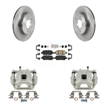 Rear Disc Brake Caliper Rotors And Ceramic Pads Kit For Nissan Rogue Sport LEAF KC8-100689N