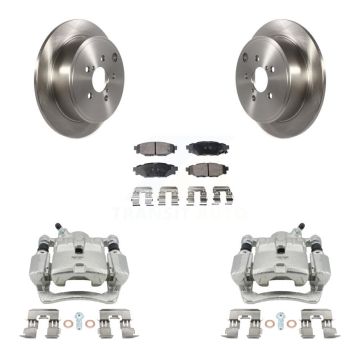 Rear Disc Brake Caliper Rotors And Semi-Metallic Pads Kit For Subaru WRX KC8-100694P