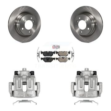 Rear Disc Brake Caliper Rotors And Semi-Metallic Pads Kit For BMW 323i 328i 325i KC8-100695N