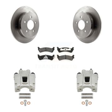 Rear Brake Caliper Rotors Semi-Metallic Pad Kit For 01 Mercury Mountaineer From 02 KC8-100698S