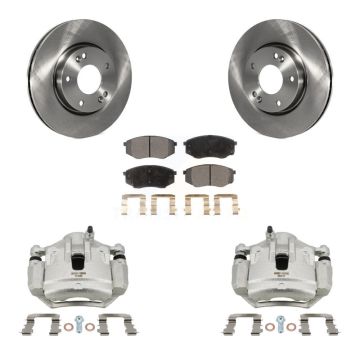 Front Disc Brake Caliper Rotors And Ceramic Pads Kit For Hyundai Tucson Kia Sportage FWD KC8-100698T