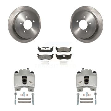 Rear Disc Brake Caliper Rotors And Semi-Metallic Pads Kit For Lincoln Blackwood KC8-100701S