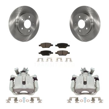 Rear Brake Caliper Rotor & Ceramic Pad Kit For Chevrolet Malibu Pontiac Cobalt G5 G6 Ion KC8-100703C