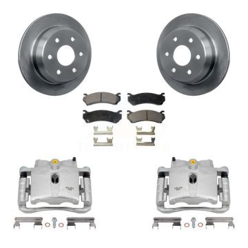 Rear Brake Caliper Rotors Semi-Metallic Pad Kit For Chevrolet Silverado 2500 HD Suburban KC8-100704P