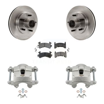 Front Disc Brake Caliper Rotor Semi-Metallic Pad Kit For Chevrolet S10 GMC Sonoma Blazer KC8-100705S