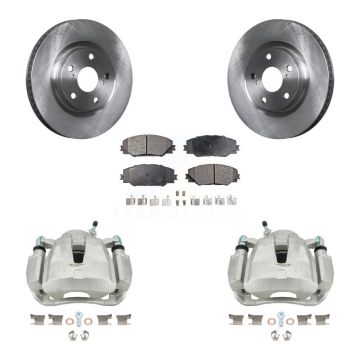 Front Brake Caliper Rotor & Ceramic Pad Kit For Toyota RAV4 Matrix Pontiac Vibe Scion iM KC8-100705T