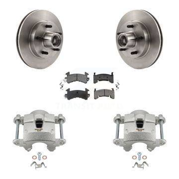 Front Brake Caliper Rotor Semi-Metallic Pad Kit For Chevrolet Camaro Pontiac S10 GMC S15 KC8-100706S