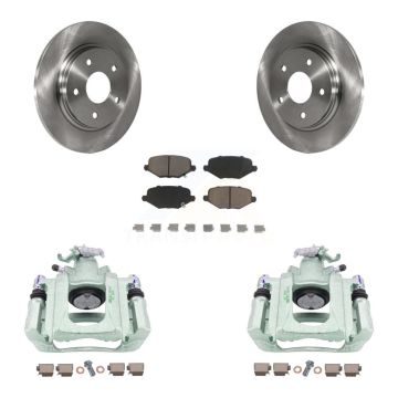 Rear Disc Brake Caliper Rotors And Ceramic Pads Kit For Ram C/V KC8-100708C